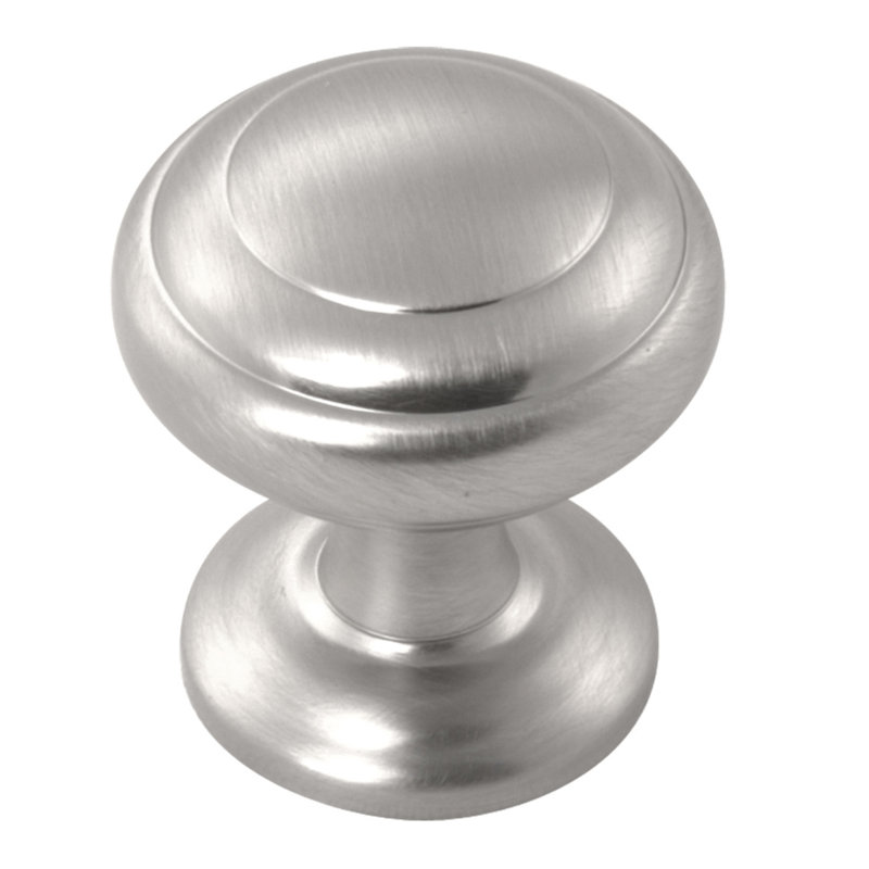 Zephyr 1" Diameter Circle Knob Multipack, Stainless Steel