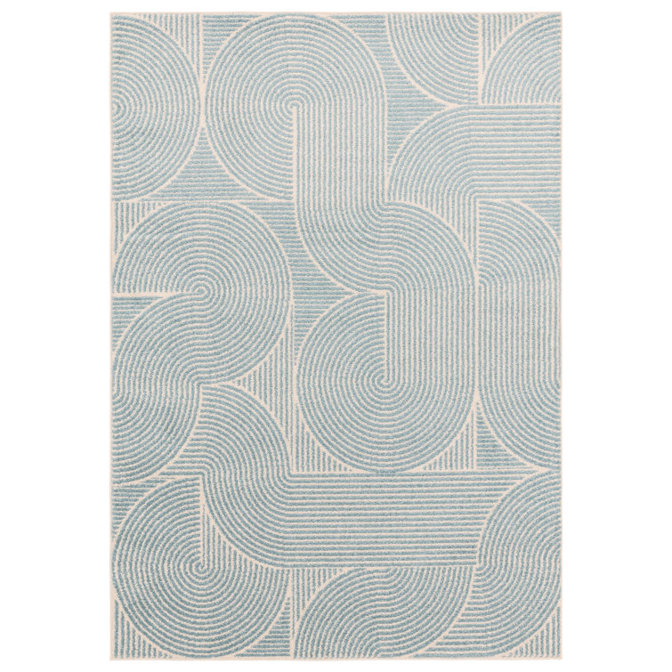 Briscoe Blue Geometric Area Rug