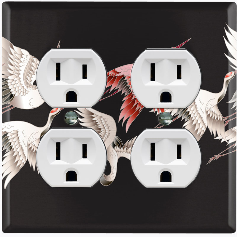 Patterned 2 - Gang Toggle Light Switch Standard Wall Plate