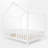 Wood Canopy Bed Floor House Bed With Fence-107927652-107927653