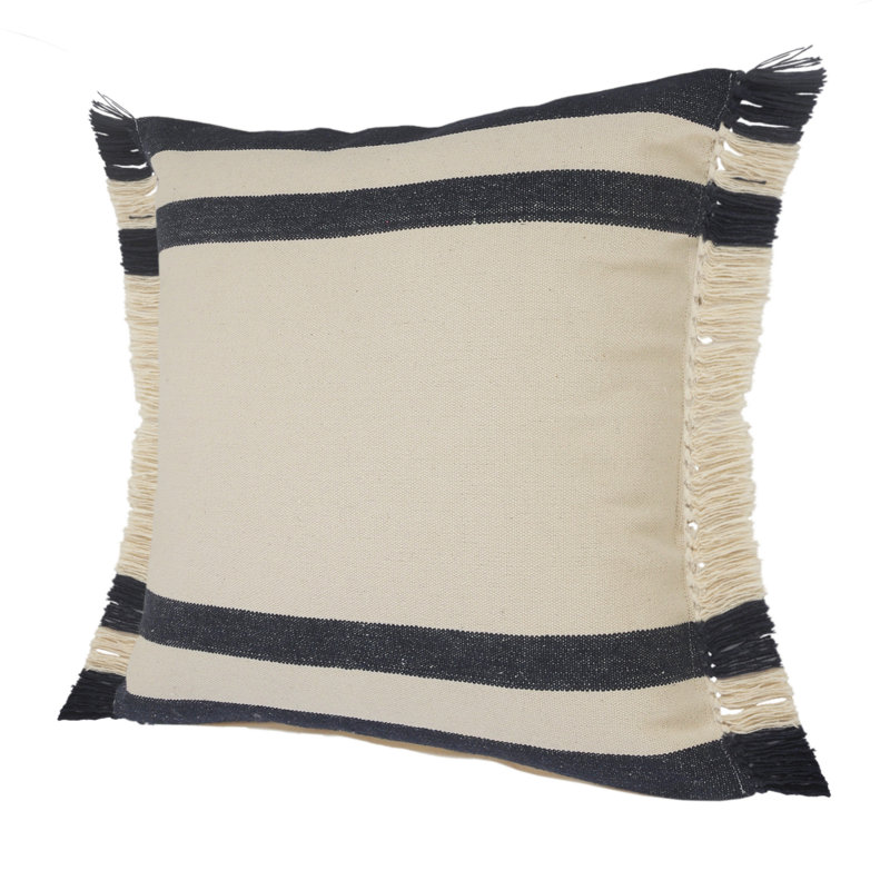 Housse de coussin 100% coton, H 26 po x l 26 po, Housse de coussin seulement - sans coussin