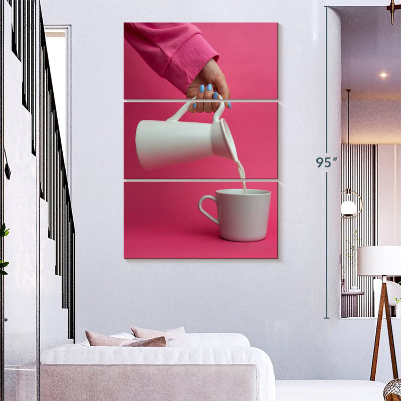 Pouring Milk, 74" H x 48" W