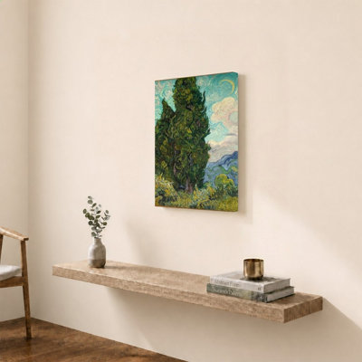 Cypresses by Vincent Van Gogh - Graphic Art on Canvas