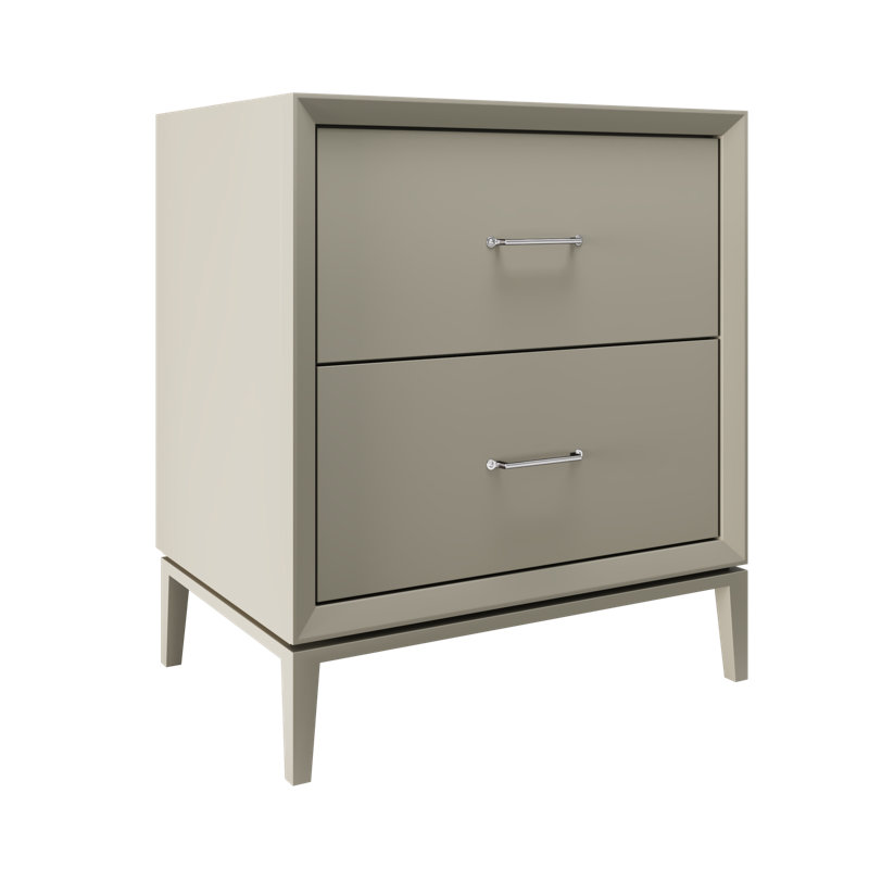 Alexandra Two-Drawer Single Bath Vanity, French Olive, 30", Polished Chrome