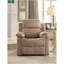 Fauteuil inclinable brun avec accoudoirs coussinés