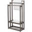 Rustic Wood Bathroom Quilt Rack