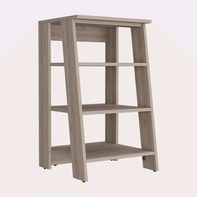 Armoire à linge Jenne, quatre tablettes ouvertes