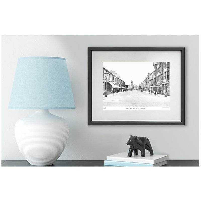 Redcar, Queen Street 1913 - Single Picture Frame Print, 28cm H x 36cm W x 2.3cm D