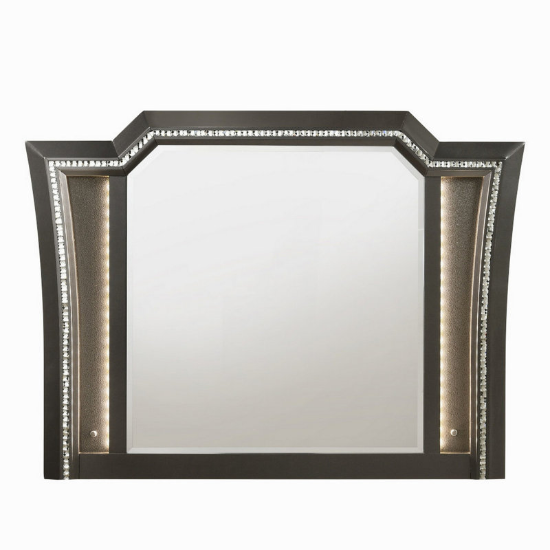 Miroir Kaitlyn, Gris argenté