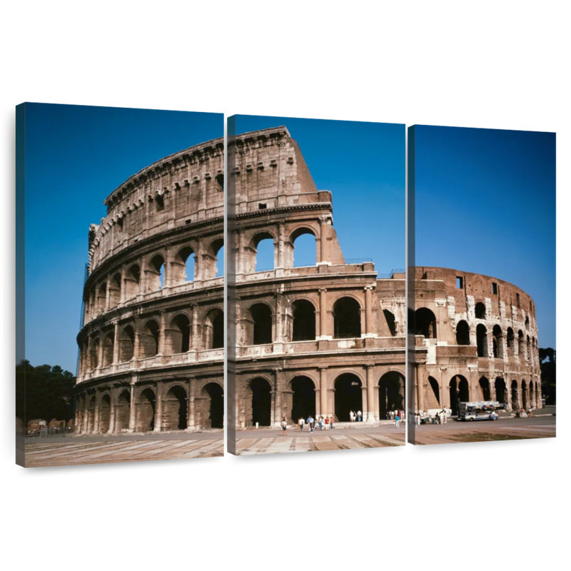 Roman Colosseum Ruins, 42" H x 65" W
