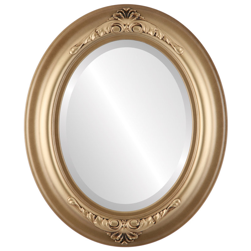 Wokingham Oval Wall Mirror, 17" x 21", Desert Gold