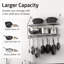 Wall Mounted Pot Rack Kitchen 30 Inch 2-Tier Wall Shelf with 12 Hooks-110600837