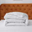 Housse de couette blanche en lin-130132967
