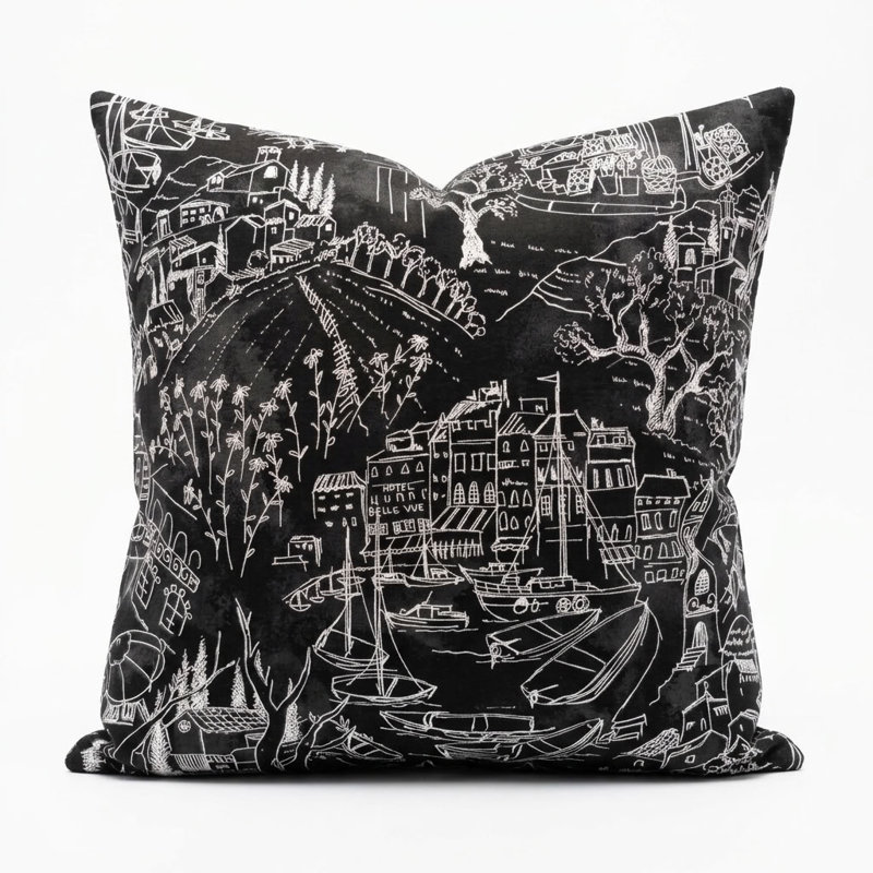Love Script Outdoor Reversible Throw Pillow, 22" x 22", Floor Pillow
