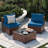 2-Person Outdoor Seating Group With Cushions-439680368