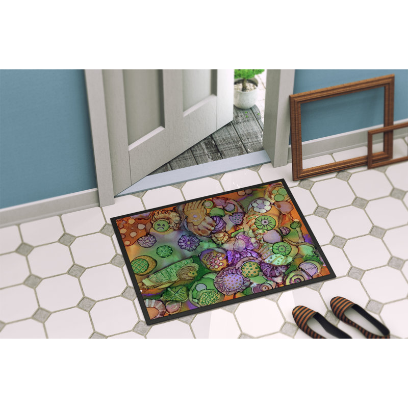 Tapis d’extérieur anti-dérapant abstrait, Rectangle 1 pi 6 po x 2 pi 3 po