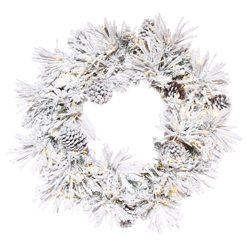 Couronne de Noël artificielle Odaniel, H 24 po x l 24 po x P 3 po