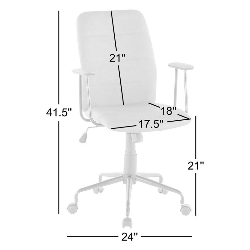 Zion Task Chair, Camel Faux Leather