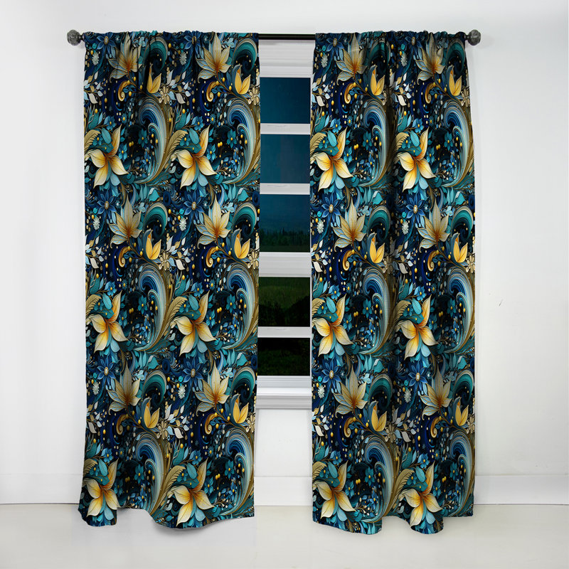 Motif cachemire Zen Tranquility, L 52 po x L 108 po