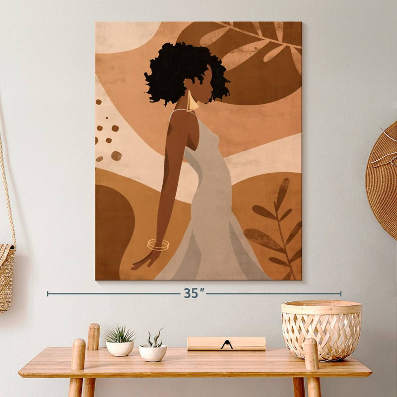 " Boho Classy Woman II ", 30" H x 24" W x 1.25" D