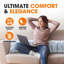 Housse et insert rectangulaires en fausse fourrure