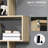 Bookshelf | S-Shaped 6 Shelf 75.5"H Walnut Brown | Free Standing Anti-Tip | Engineered Wood-1768793159-1768793152