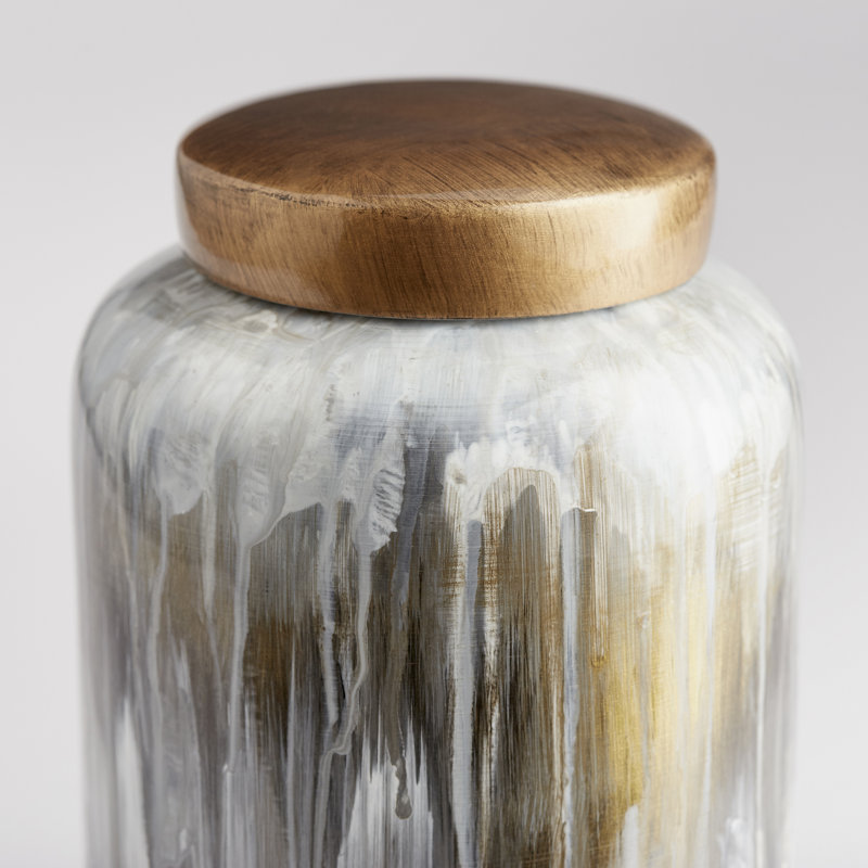 Spirit Ceramic / Porcelain Jar, 12.25" H x 6.75" W x 6.75" D