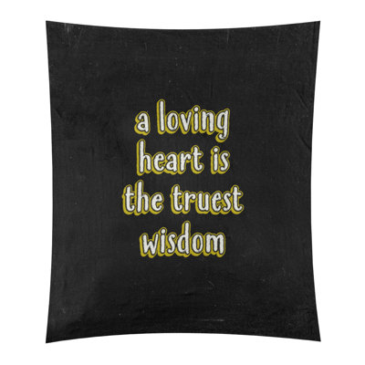 Tapisserie en polyester avec citation en polyester