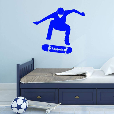 Adhésif décoratif Trinx Custom Skateboarder à personnaliser avec le nom de votre choix - CS50