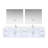 Geneva 84" Wall-Mounted Double Bathroom Vanity Set with Mirror-87285972-112952429
