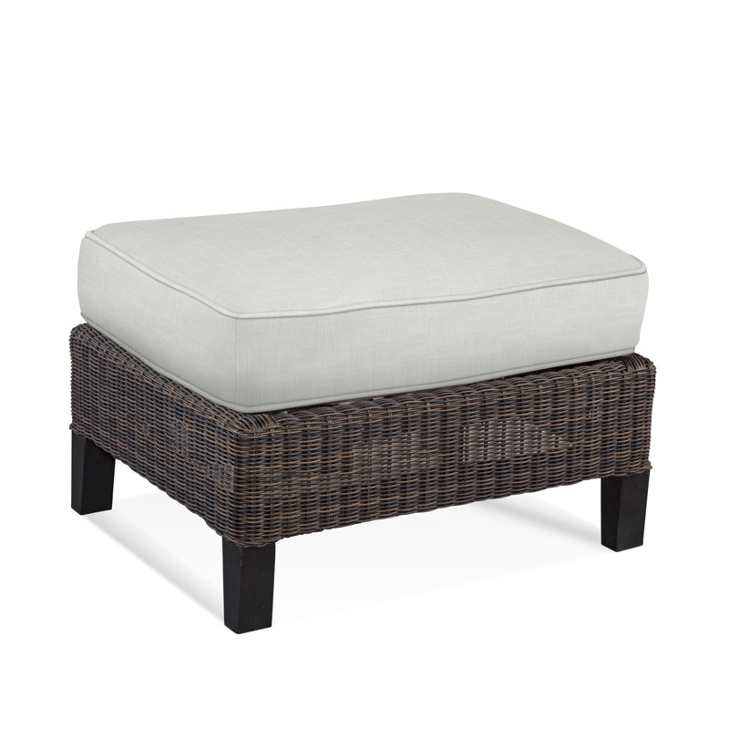 Repose-pieds avec coussin Tangier, Intérieur / extérieur naturel; 6372-91