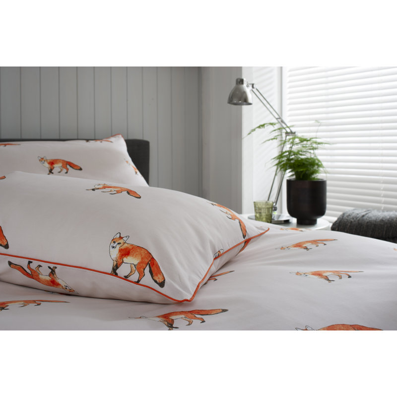 Fox Duvet Cover Set, Single - 2 Standard Pillowcases