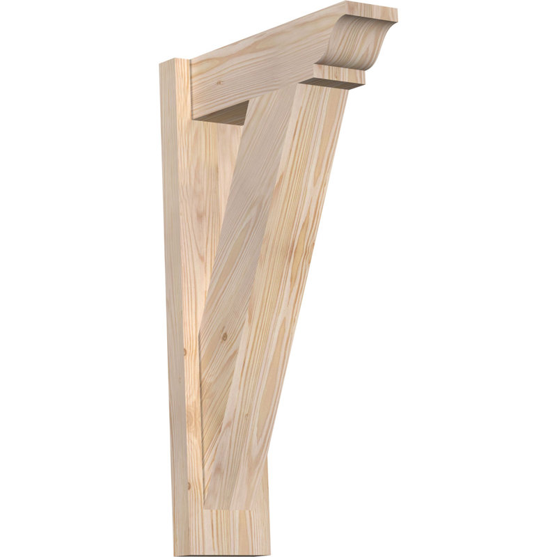 Persienne traditionnelle en bois rustique, Sapin Douglas de 5 1/2 po (lisse), P 16 po x H 28 po
