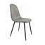 Ensemble de 4 chaises de salle à manger modernes avec siège rembourré en tissu de daim