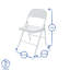 Metal Folding Chair with Rubber Bumper Feet-125568529