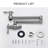 Pot Filler Faucet - Walaucet Folding Stretchable With Single Hole Two Handles