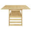 Ensemble de table de salle à manger extensible 5 pièces Modern avec chaises rembourrées et tablette de rangement, 47,2 po-602307871-602307936