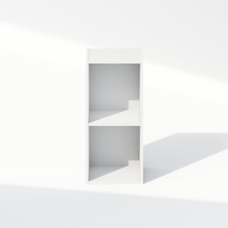 Étagère de rangement à 2 niveaux pour vêtements et garde-robe Shavon, 10 po de largeur, Blanc, 21.8" H x 9.8" W x 9.3" D