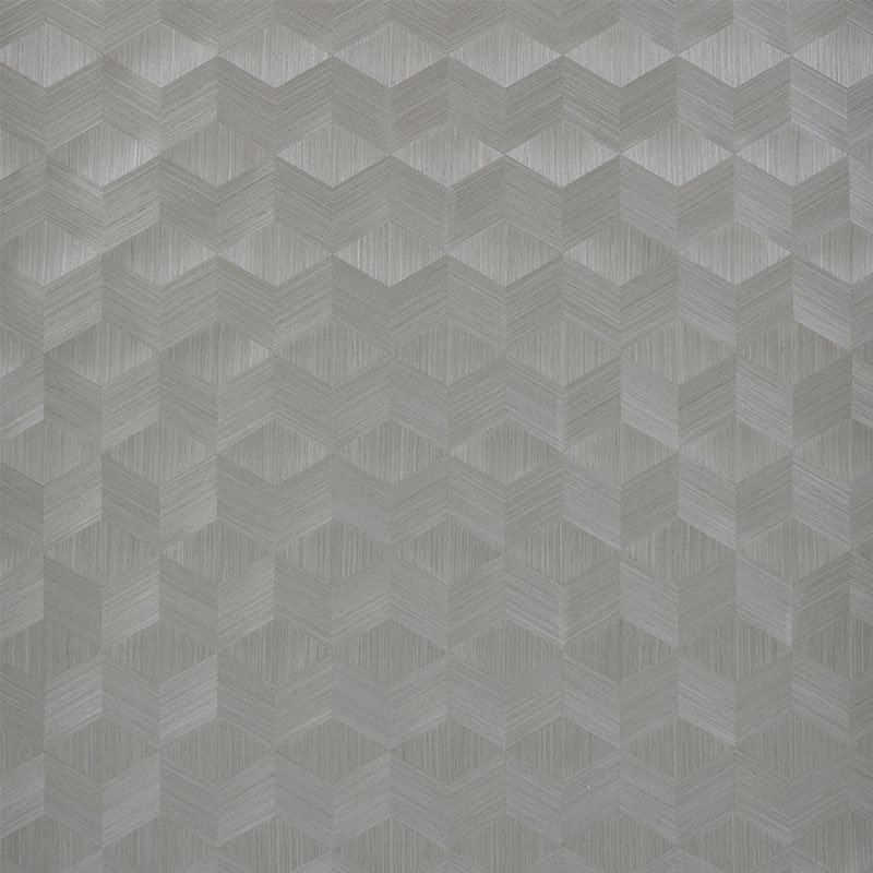 Chevron Inlay Wallpaper, Birch