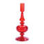 Porte-bougie conique en verre nervuré-972015435-972015433