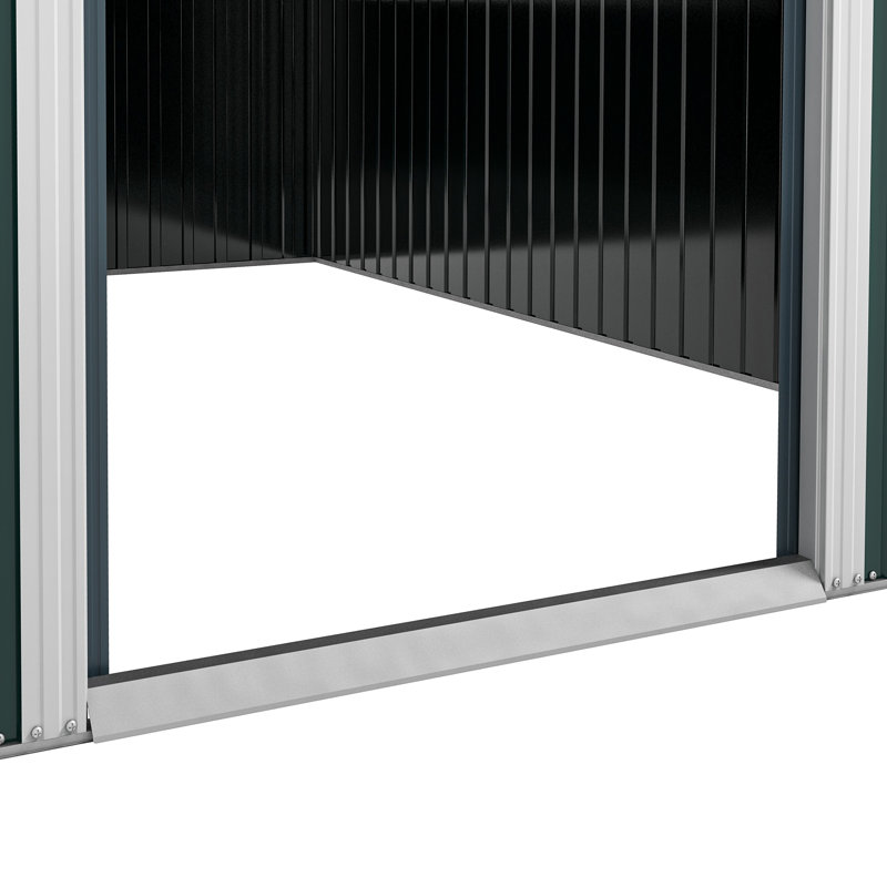 Buisan 9 ft. W x 11 ft. D Galvanised Steel Pent Garden Shed