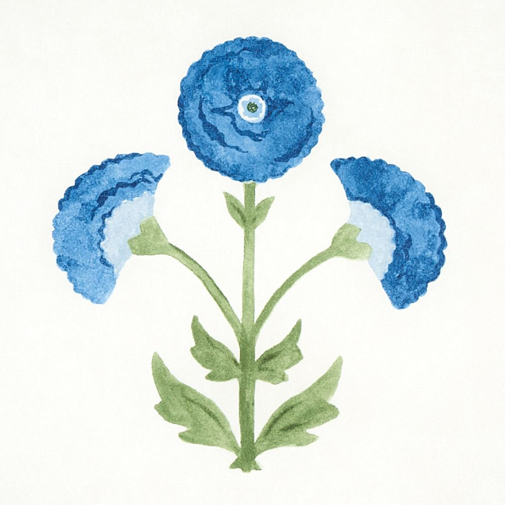 Saranda Flower Wallpaper, Royal