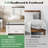 Farmhouse Wood Queen Platform Bed Frame with 52.2" Tall Headboard, Large Storage Drawers, Cream-340031477-340031371
