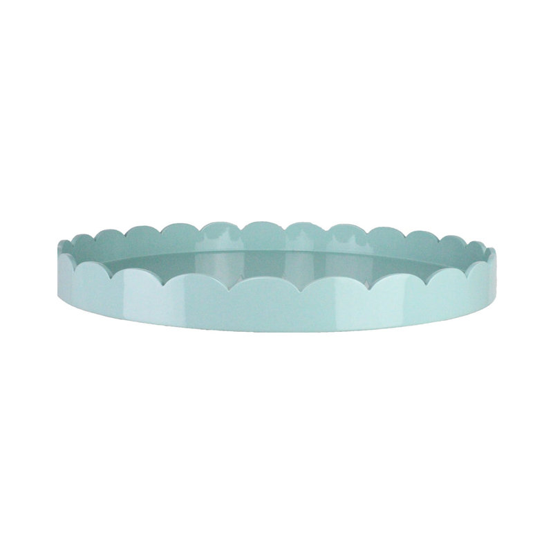 Lacquer Decorative Tray, Blue, 20" H x 20" W x 2" D