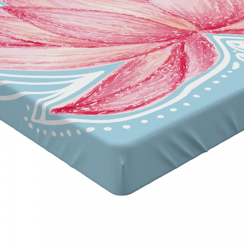Microfiber Floral Fitted Sheet, Twin XL Fitted Sheet
