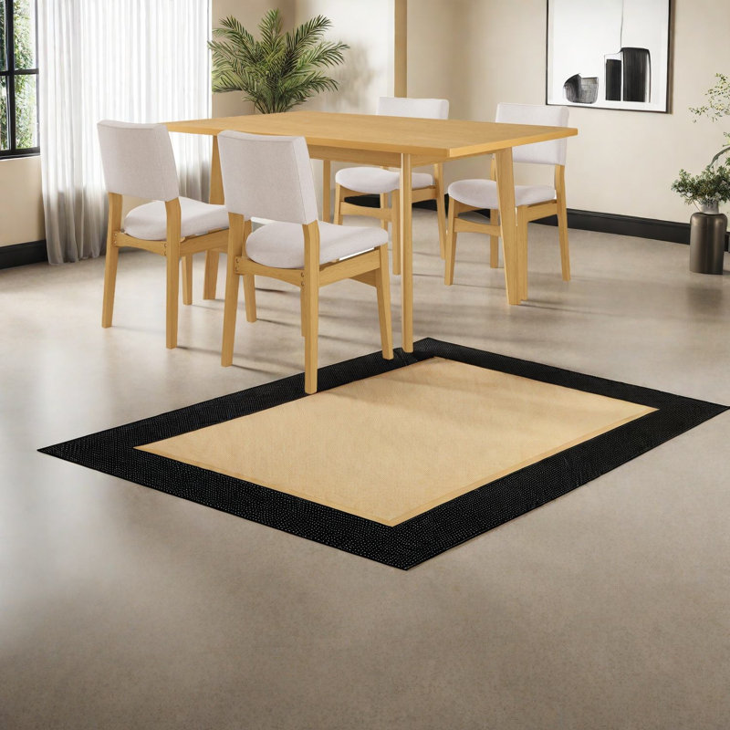 Ensemble de table de salle à manger compacte en bois massif et chaises rembourrées, rustique moderne pour la cuisine