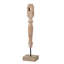 Décoration de table Wren, tige en fer tourné, bois brun 30 po