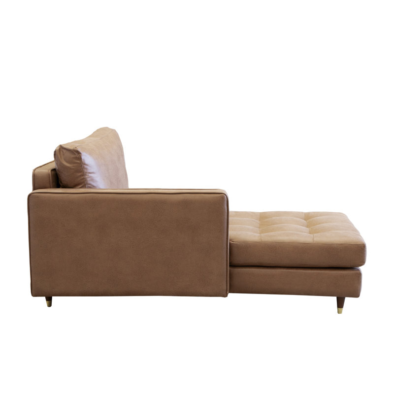 Chaise longue Connorville, Brun, Orienté vers la gauche