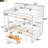 Genesy Kids Twin Bunk Bed with Trundle-1665216241