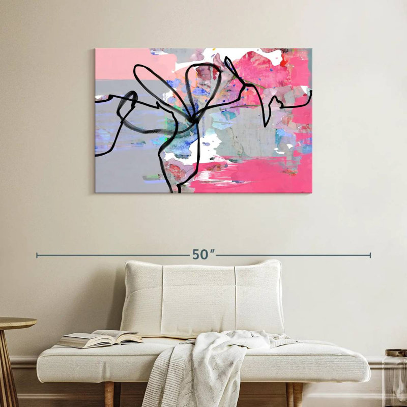 Ligne abstraite Avery, H 26 po x l 39 po